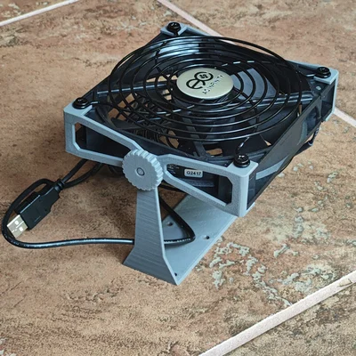 Giá đỡ quạt 120mm điều chỉnh góc nghiêng - Biến quạt PC thành quạt để bàn