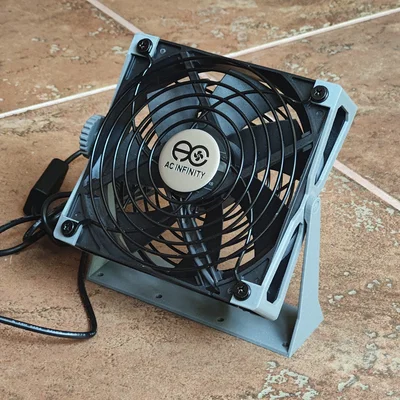 Giá đỡ quạt 120mm điều chỉnh góc nghiêng - Biến quạt PC thành quạt để bàn