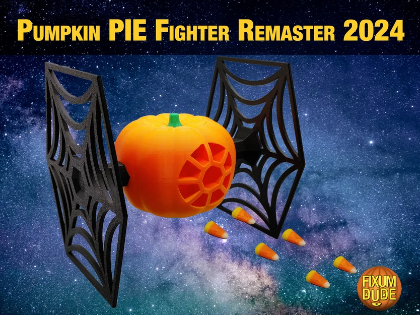 Pumpkin PIE Fighter 2024 Remaster (TIE Fighter Star Wars chủ đề Halloween) - Image 1