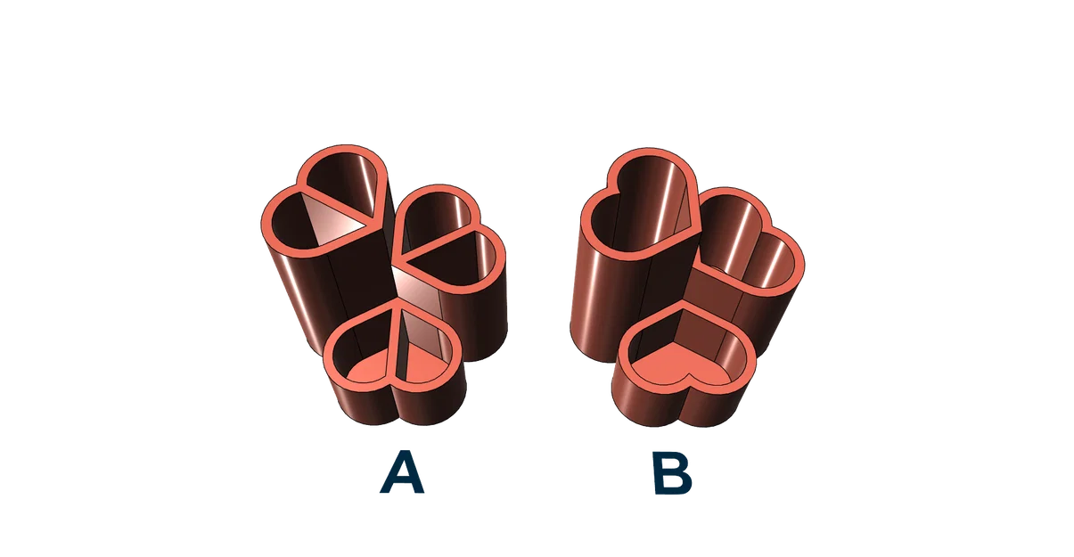 Ống cắm bút hình trái tim - Mô hình in 3D dễ thương, dễ in - Image 2