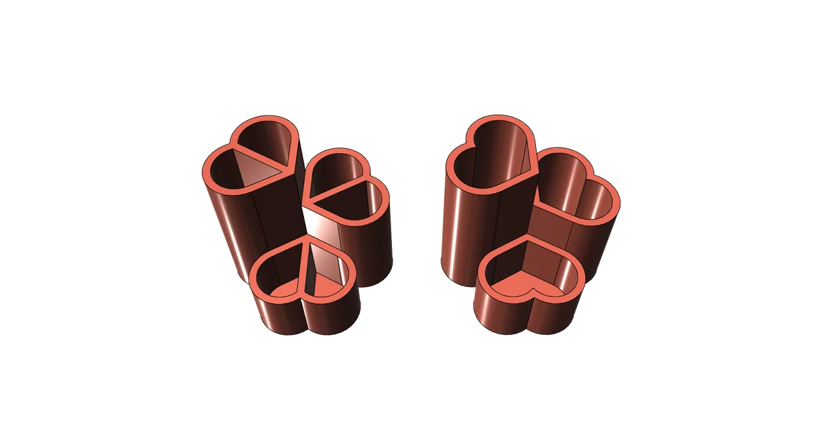 Ống cắm bút hình trái tim - Mô hình in 3D dễ thương, dễ in - Image 6