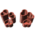 Ống cắm bút hình trái tim - Mô hình in 3D dễ thương, dễ in - Thumbnail 6