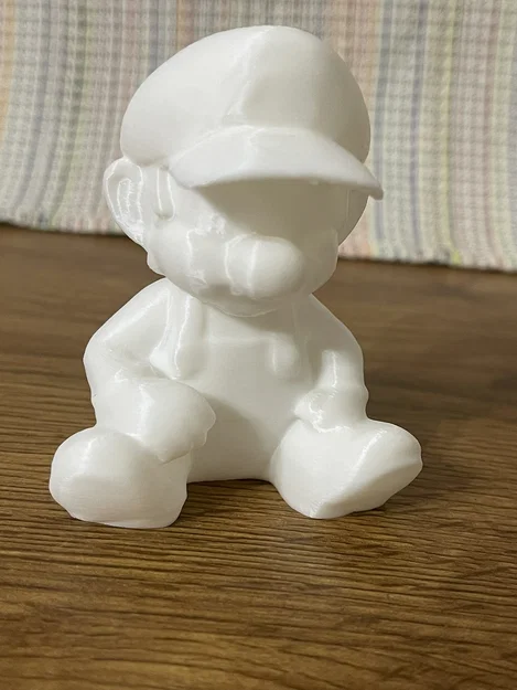 Mô hình Mario ngồi 3D đáng yêu - Tối ưu để tô màu thủ công - Image 1