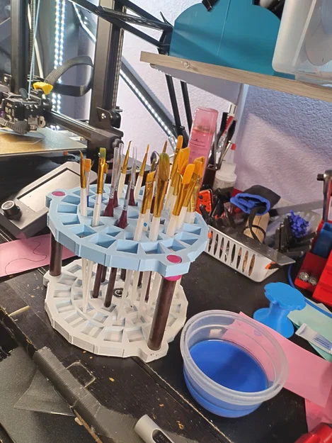 Giá đỡ cọ vẽ xoay 3D tiện lợi cho góc làm việc sáng tạo - Image 6