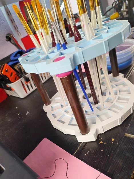 Giá đỡ cọ vẽ xoay 3D tiện lợi cho góc làm việc sáng tạo - Image 7