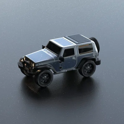 Mô hình xe địa hình Offroad Car (kiểu dáng Jeep) in 3D đẹp mắt