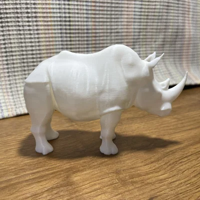 Mô hình Tê giác 3D thiết kế bằng AI cực chất