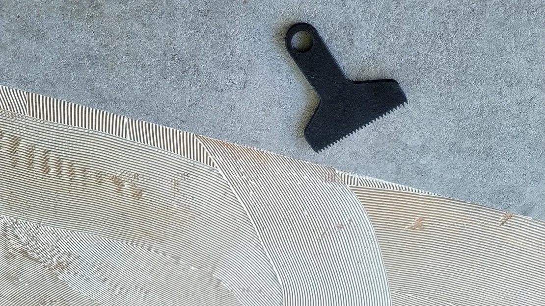 Bay răng cưa (Notched trowel) in 3D - Image 1