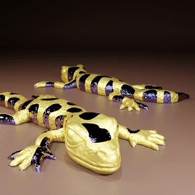 Leopard Gecko 2 màu cho single extruder