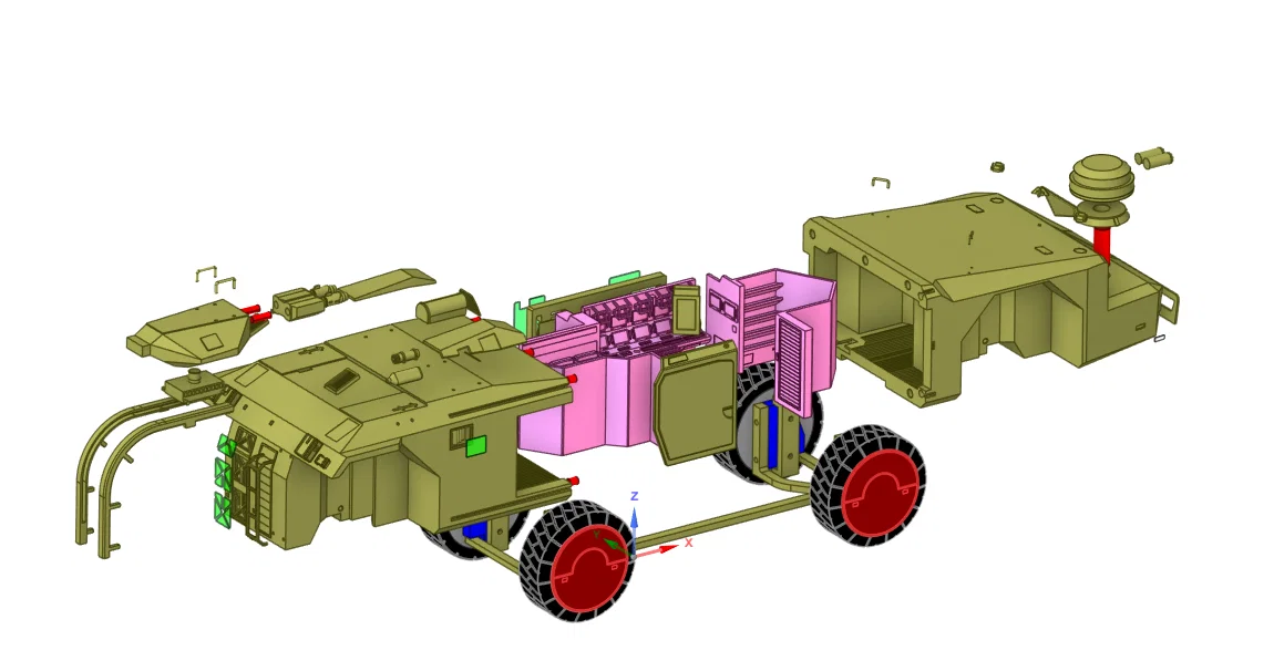 Aliens APC Colonial Marines M577 articulated - Mô hình APC khớp động - Image 12