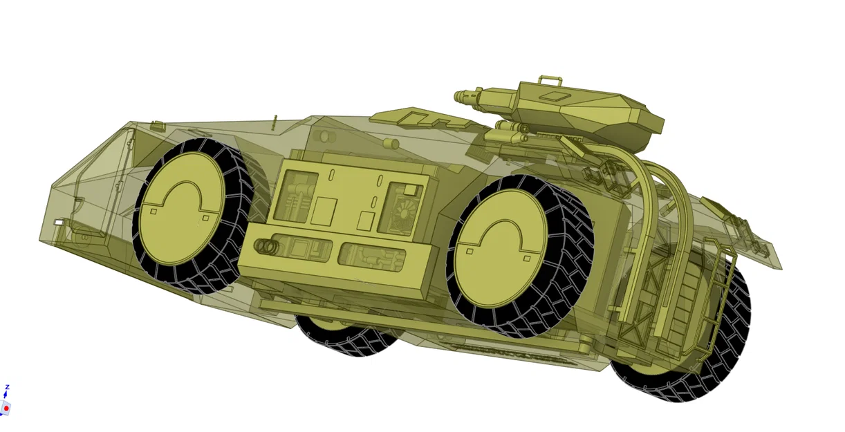 Aliens APC Colonial Marines M577 articulated - Mô hình APC khớp động - Image 13