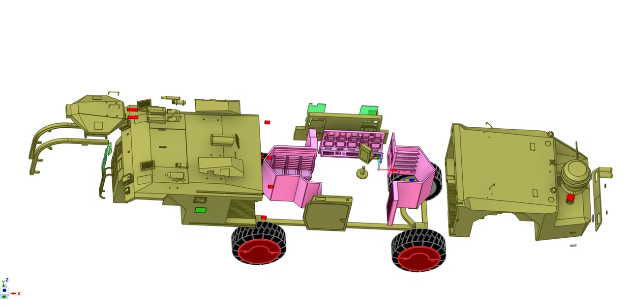 Aliens APC Colonial Marines M577 articulated - Mô hình APC khớp động - Image 15