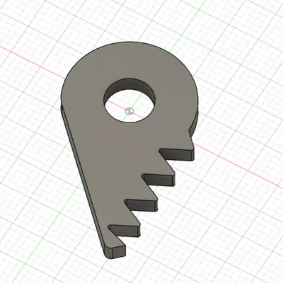 Móc khóa hình trái tim ghép đôi in 3D (Heart Key Ring) cực ý nghĩa