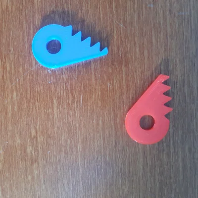Móc khóa hình trái tim ghép đôi in 3D (Heart Key Ring) cực ý nghĩa