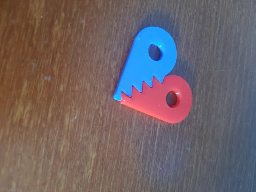 Móc khóa hình trái tim ghép đôi in 3D (Heart Key Ring) cực ý nghĩa - Image 6