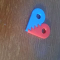 Móc khóa hình trái tim ghép đôi in 3D (Heart Key Ring) cực ý nghĩa - Thumbnail 6