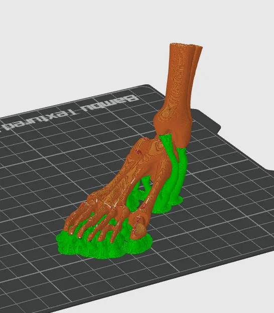 Mô hình bàn chân xương người 3D - Phụ kiện trang trí Halloween độc đáo - Image 6