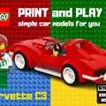 Mô hình xe LEGO Corvette C3 in 3D độc đáo - Thumbnail 1