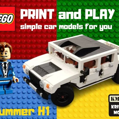 Mô hình 3D LEGO Hummer H1 - Dễ in và lắp ráp tại nhà