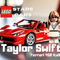 Mô hình siêu xe Ferrari 458 Italia phong cách LEGO cho fan Taylor Swift - Thumbnail 1