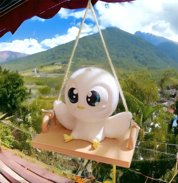 Chú Chim Đu Dây Dễ Thương (Không Cần Support) - Image 1