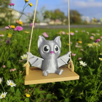 Dơi Ngồi Trên Xích Đu (Không Cần Supports) - Bat On A Swing (No Supports)