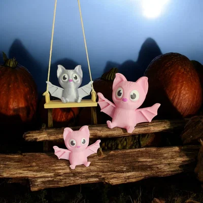 Dơi Ngồi Trên Xích Đu (Không Cần Supports) - Bat On A Swing (No Supports)