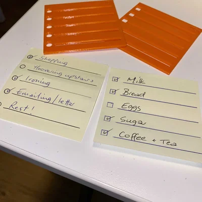 Khuôn Kẻ Dòng Checklist 77mm (Circle & Square) Dành Cho Ghi Chú