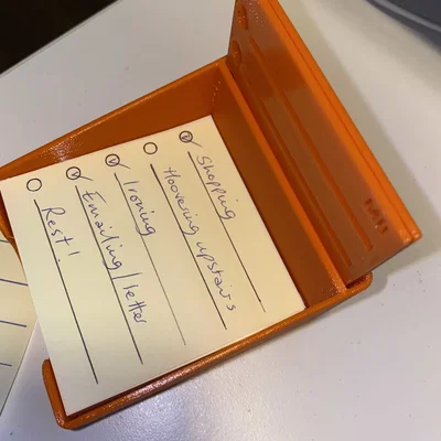 Khay Đựng Giấy Note và Khuôn Vẽ Checklist 77mm Tiện Lợi