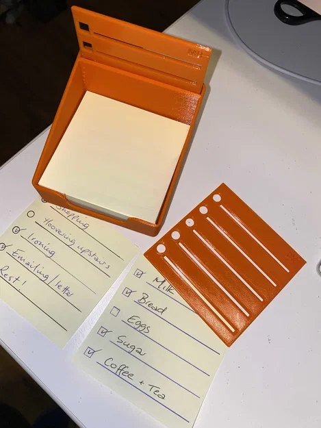 Khay Đựng Giấy Note và Khuôn Vẽ Checklist 77mm Tiện Lợi - Image 4