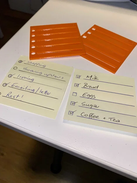 Khay Đựng Giấy Note và Khuôn Vẽ Checklist 77mm Tiện Lợi - Image 5