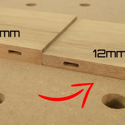 Jig Domino Festool DF500 cho gỗ mỏng 12mm (Thin Stock Jig)