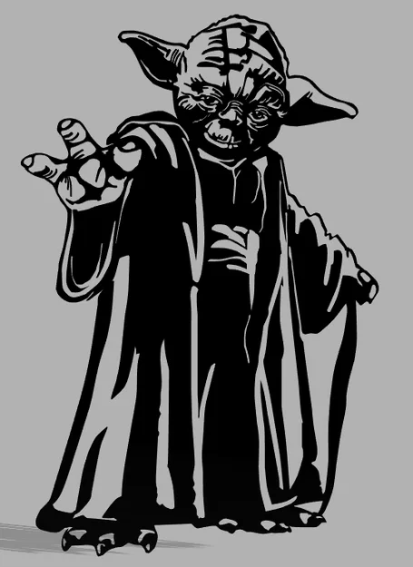 Wallart Yoda - Image 1