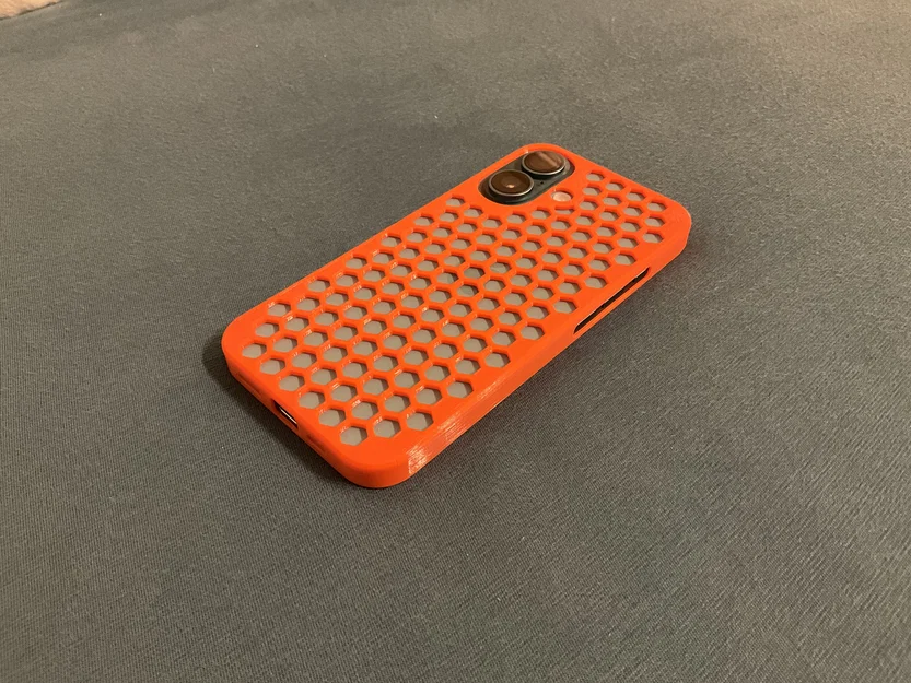 Ốp lưng iPhone 16 thiết kế hình lục giác in 3D tinh tế - Image 2