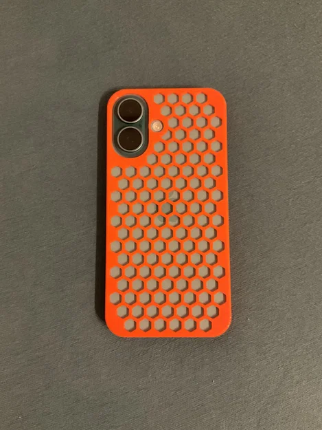 Ốp lưng iPhone 16 thiết kế hình lục giác in 3D tinh tế - Image 4