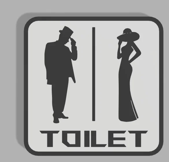 Bảng hiệu Toilet (Toilet Sign) - Image 1