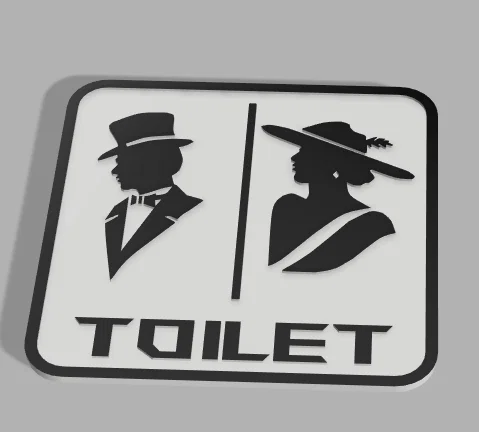 Bảng hiệu Toilet - Image 1