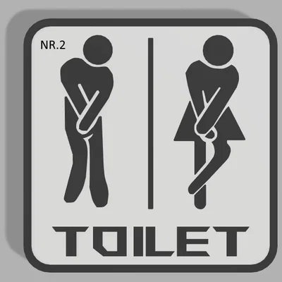 Bảng hiệu nhà vệ sinh (mắc tiểu)