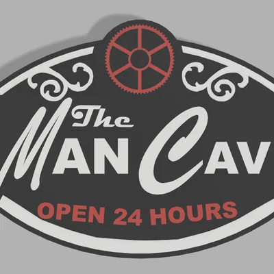 Bảng hiệu “Man Cave”