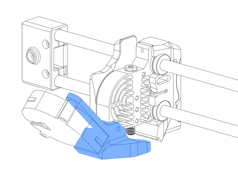 Prusa Mini RHD Fan Duct Rev. C - Image 1