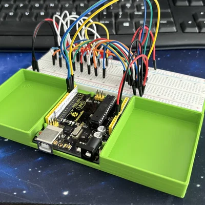 Khay đựng Arduino Uno R3 và linh kiện - Phụ kiện 3D gọn gàng