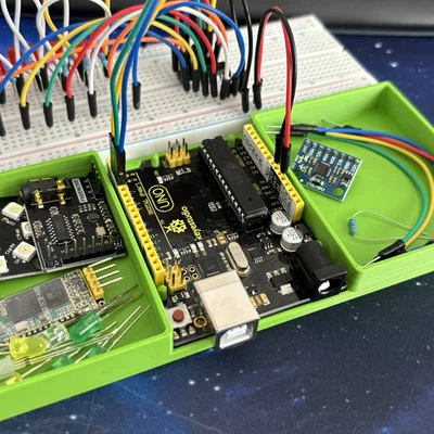 Khay đựng Arduino Uno R3 và linh kiện - Phụ kiện 3D gọn gàng