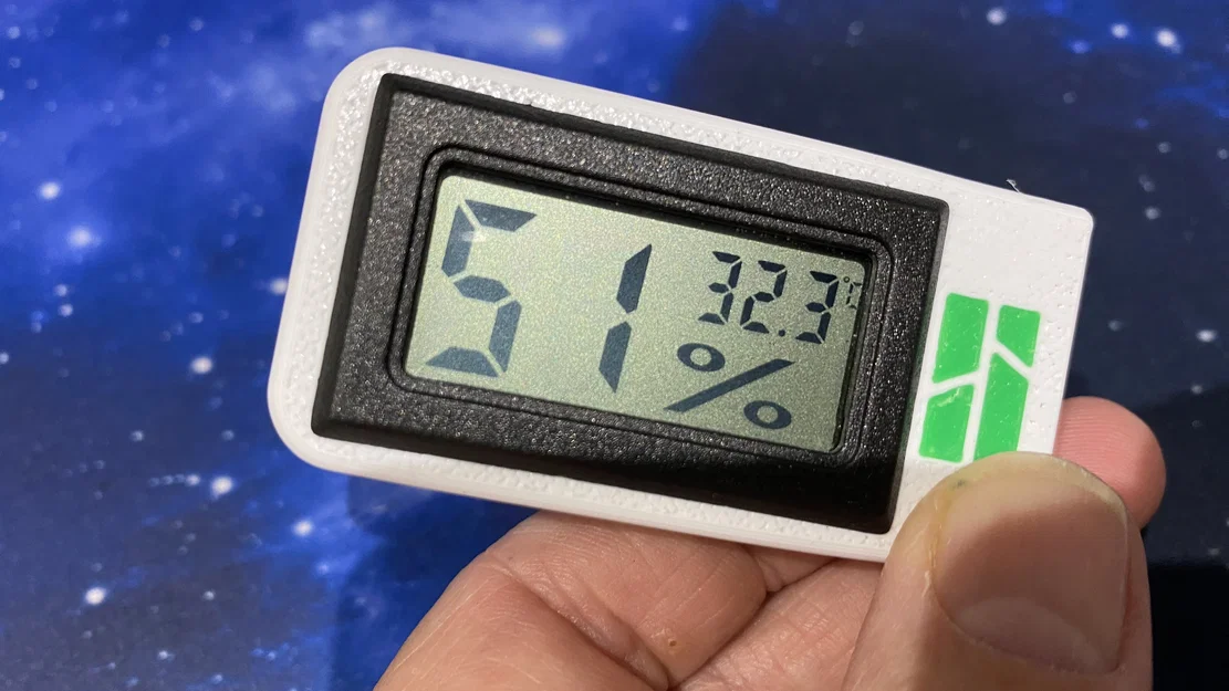 Giá đỡ hygrometer nam châm hình chữ nhật bo góc cho Bambu Lab P1S - Image 1