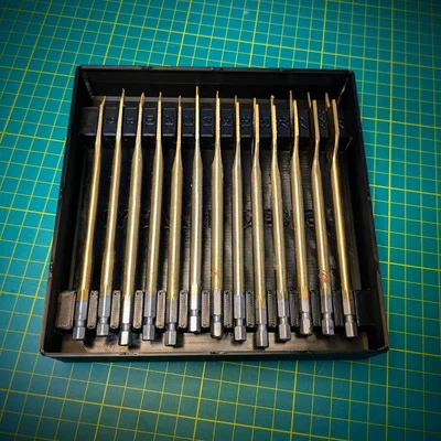 Khay đựng mũi khoan Spade Drill Bit theo chuẩn Gridfinity
