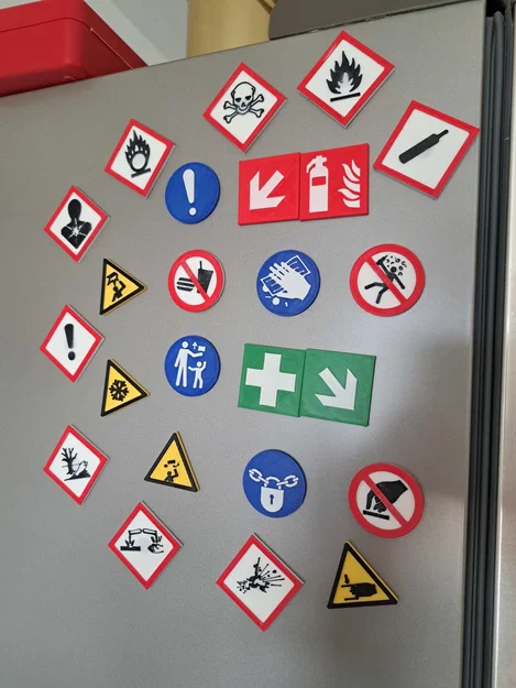 Nam châm biểu tượng cảnh báo GHS (GHS Hazard Pictogram Magnets) - Image 2