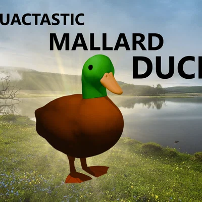 Vịt trời Mallard (Mallard duck) đa màu cho máy single extruder