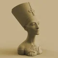 Mẫu in 3D tượng bán thân Nữ hoàng Ai Cập dùng làm chậu hoa trang trí - Thumbnail 1
