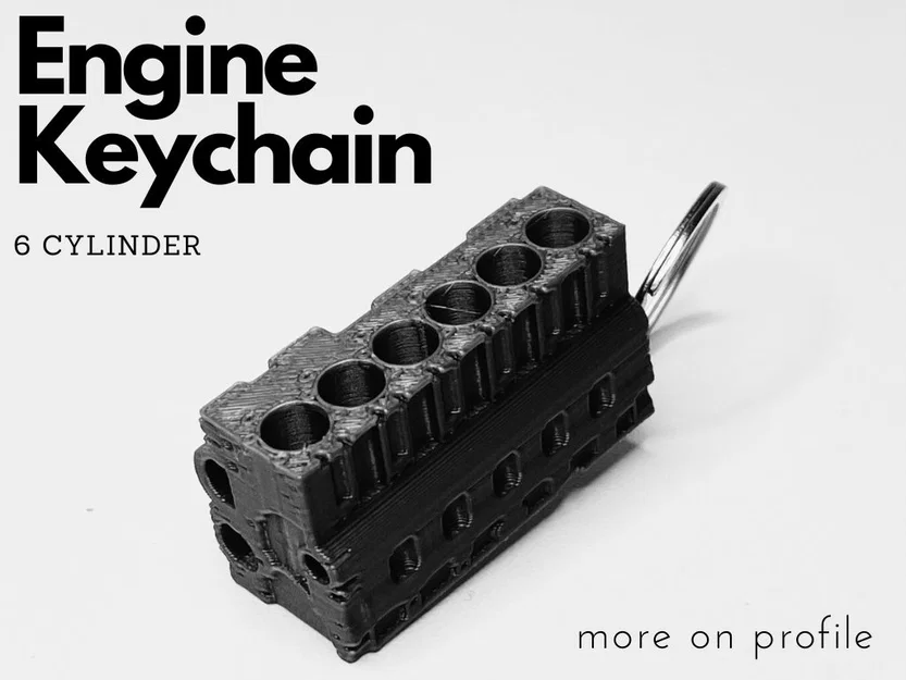 Móc khóa lốc máy 6 xy-lanh (Engine Block Keychain 6 cylinder) - Image 1