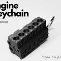Móc khóa lốc máy 6 xy-lanh (Engine Block Keychain 6 cylinder) - Thumbnail 1