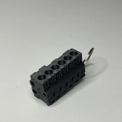 Móc khóa lốc máy 6 xy-lanh (Engine Block Keychain 6 cylinder)